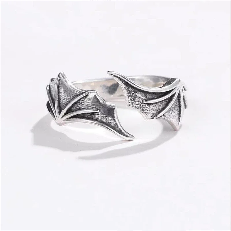Fallen & Divine – Adjustable Angel and Demon Wings Couple Rings Set of 2