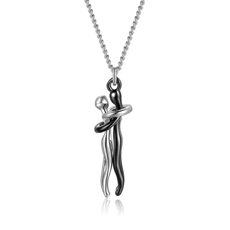 Unity Necklace- Minimalist Abstract Pendant Gift for Her & Him