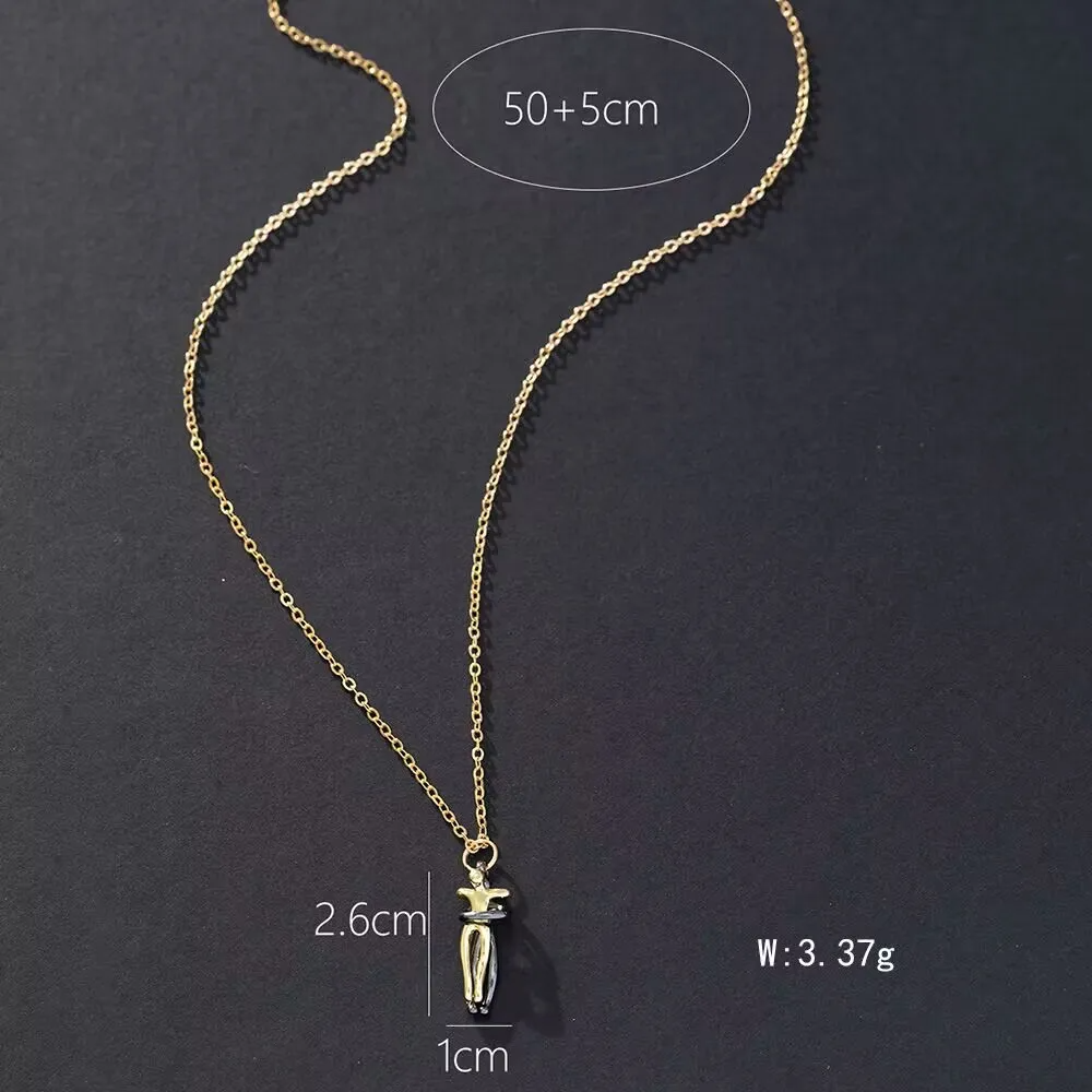 Unity Necklace- Minimalist Abstract Pendant Gift for Her & Him