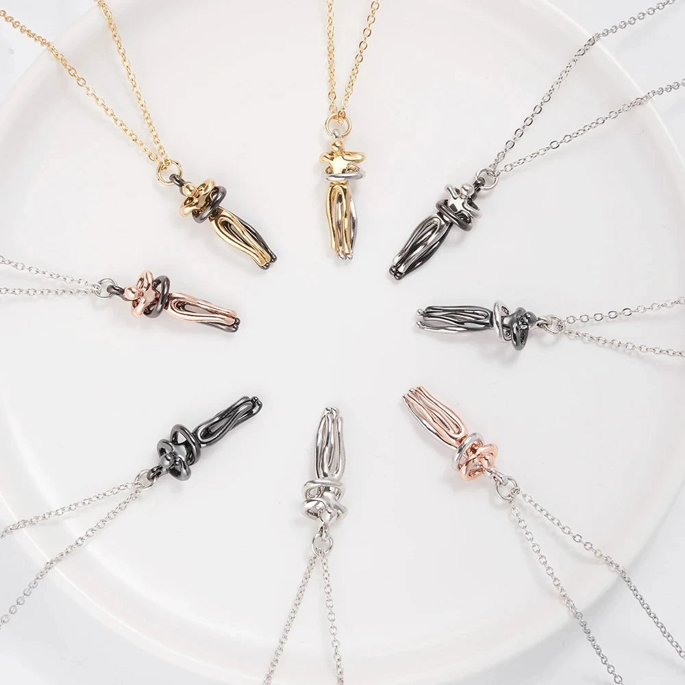 Unity Necklace- Minimalist Abstract Pendant Gift for Her & Him