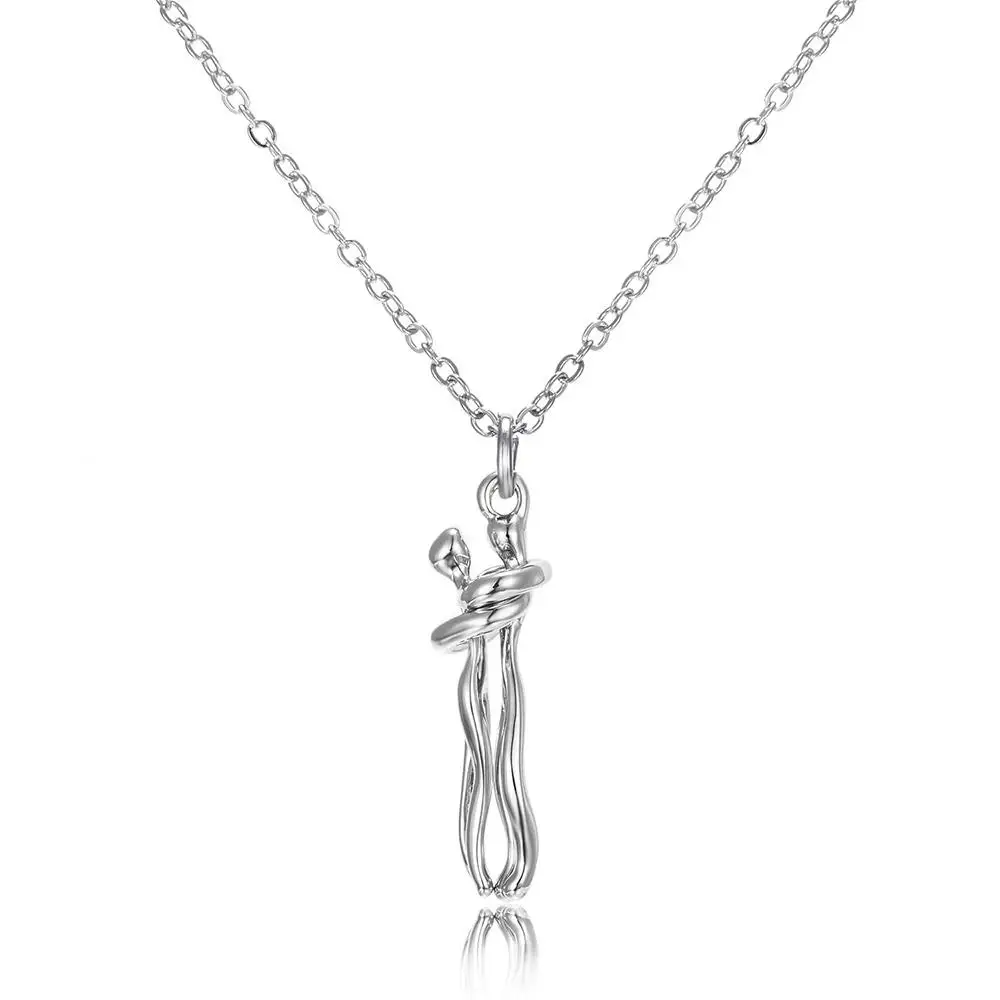 Unity Necklace- Minimalist Abstract Pendant Gift for Her & Him