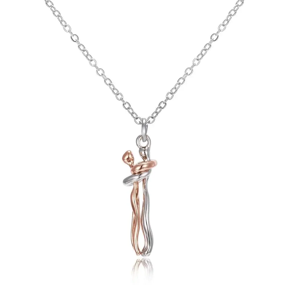 Unity Necklace- Minimalist Abstract Pendant Gift for Her & Him