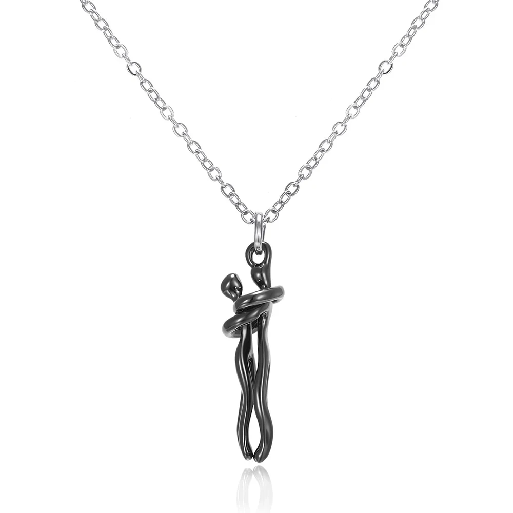 Unity Necklace- Minimalist Abstract Pendant Gift for Her & Him