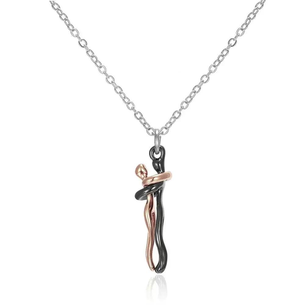 Unity Necklace- Minimalist Abstract Pendant Gift for Her & Him