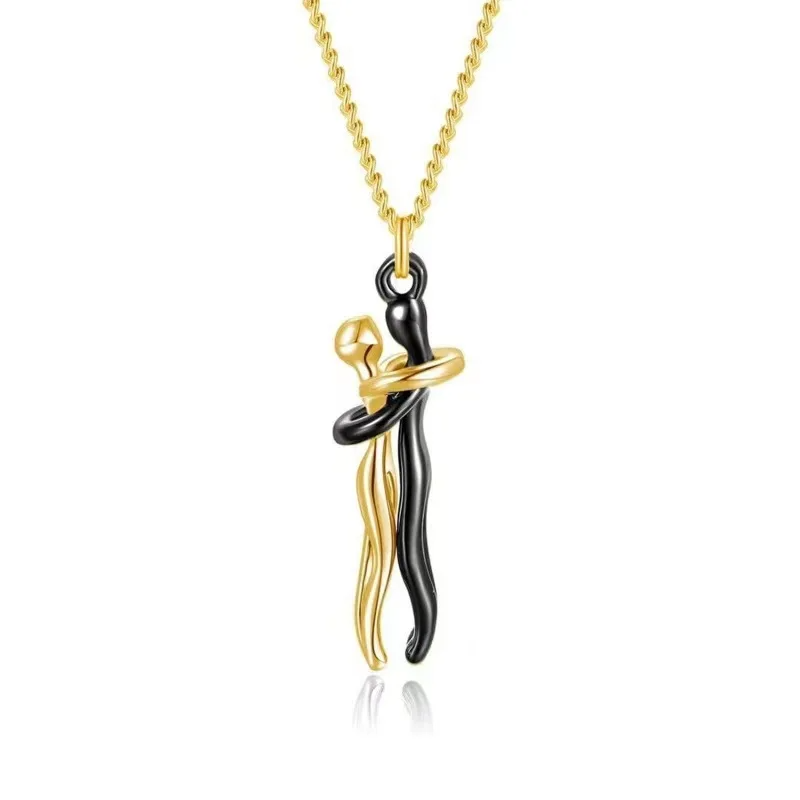 Unity Necklace- Minimalist Abstract Pendant Gift for Her & Him
